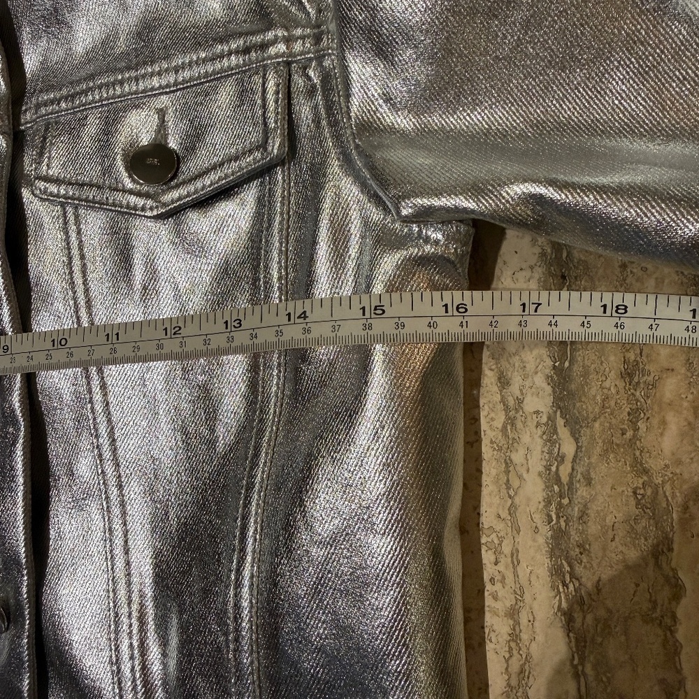 ZARA METALLIC SILVER JACKET XS NEW WITH TAGS - Picture 8 of 8